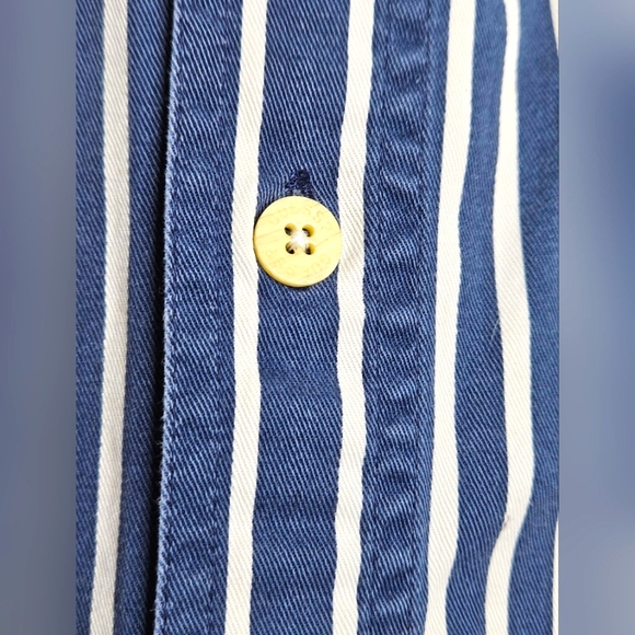 90s VTG GUESS Jeans Striped Button Up Shirt Men's Sz XL - Picture 7 of 8